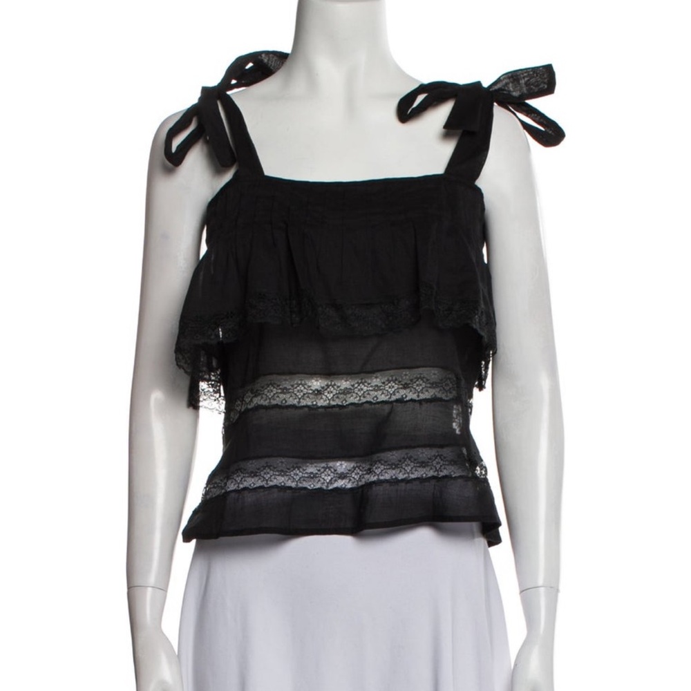 Philosophy di Lorenzo Serafini black lace top
